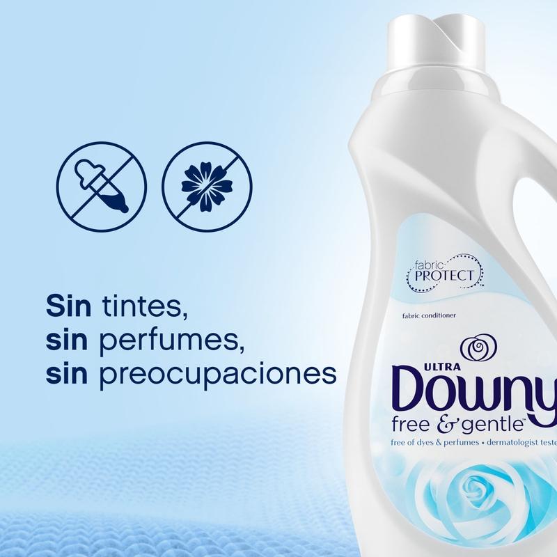 Suavizante Downy Free & Gentle, Para Pieles Sensibles, 1.31L - Farmacias Arrocha