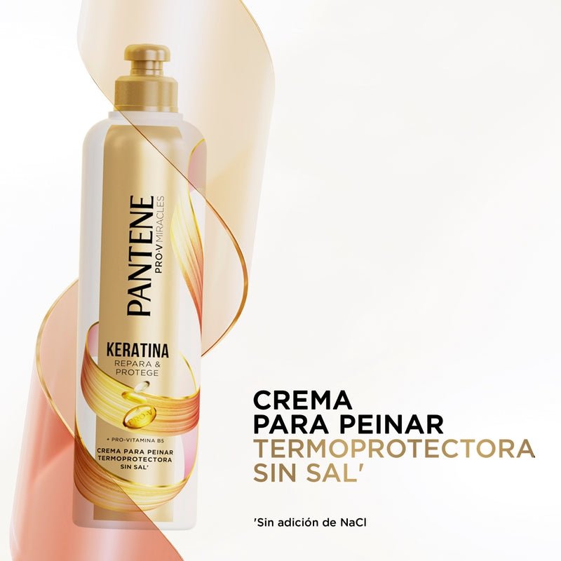 Crema Para Peinar Pantene Pro - v Miracles Keratina Repara Y Protege Termoprotectora 300 ml - Farmacias Arrocha
