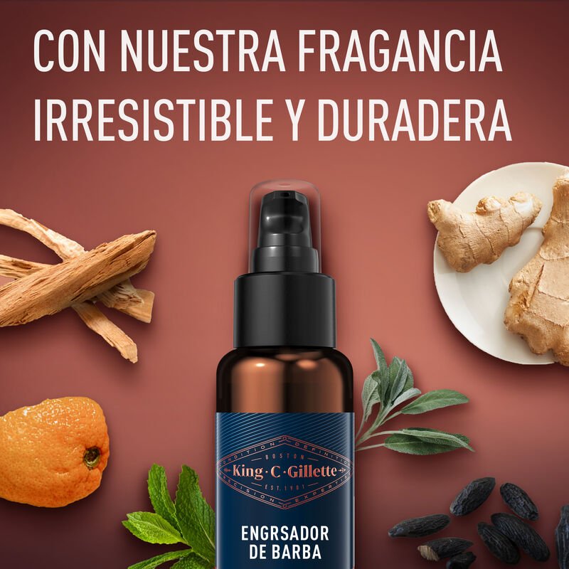 Serum Engrosador de barba King C. Gillette, 50ml - Farmacias Arrocha