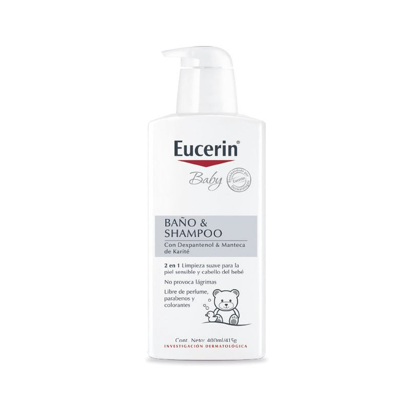 Eucerin baby Baño y Shampoo Pieles Sensibles 400ml - Farmacias Arrocha