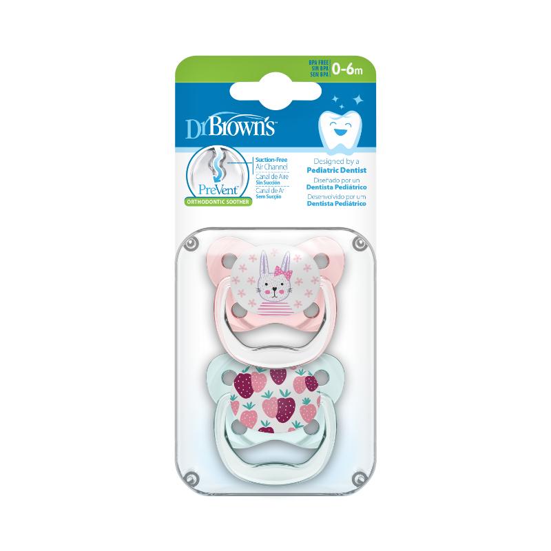 Dr Brown'S Chupete PreVent rosado 0 - 6m - Farmacias Arrocha