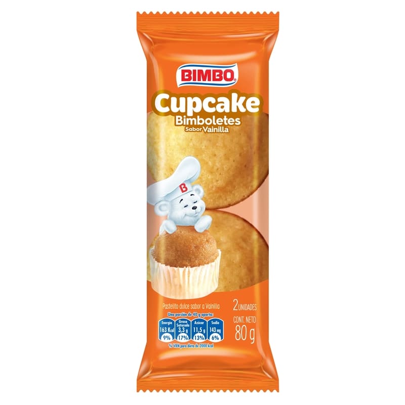 Bimbo Cup Cake Vainilla 80Gr - Farmacias Arrocha