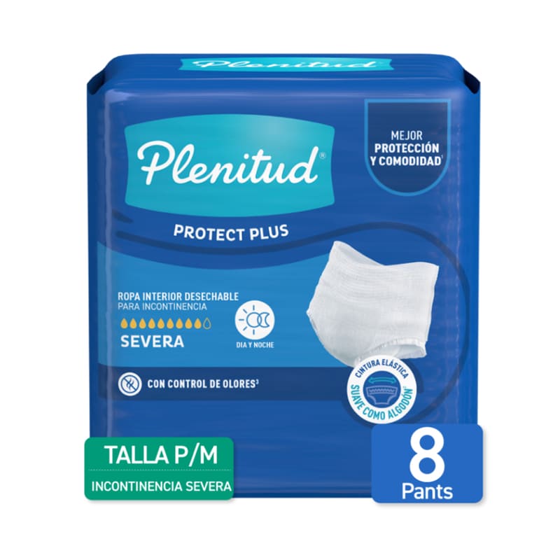 Ropa Interior Desechable Adulto Plenitud Protect Plus P/M 8U - Farmacias Arrocha