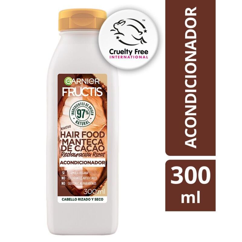 Garnier Acondicionador Para Rizos Garnier Hair Food Manteca De Cacao 300Ml - Farmacias Arrocha