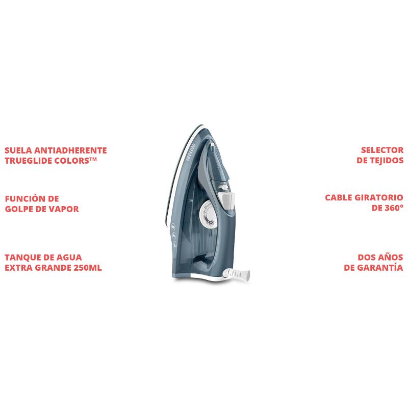 Plancha de Vapor B+D® TrueGlide IRBD300 - Farmacias Arrocha