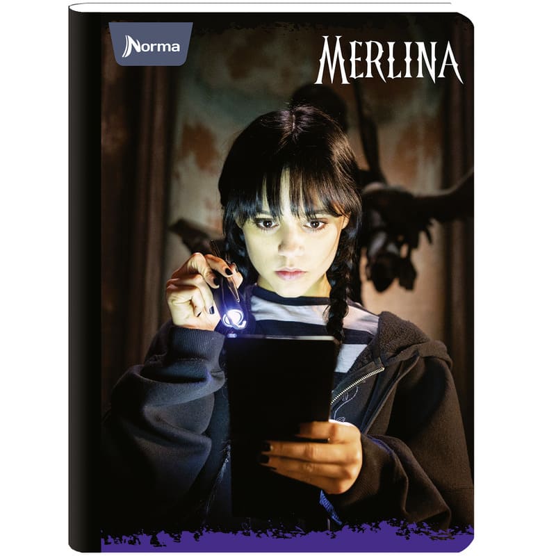 Norma Cuaderno Cosido Grande Raya Ancha 200 Pag Merlina - Farmacias Arrocha
