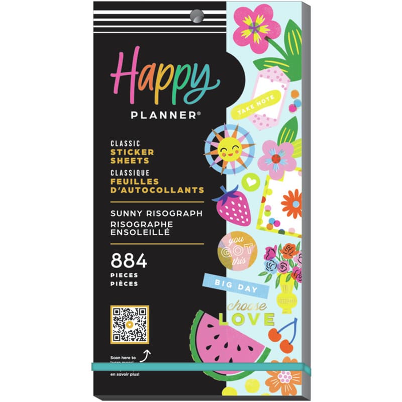 Happy Planner Sunny Risograph 30 Sheet Sticker Value Pack - Farmacias Arrocha