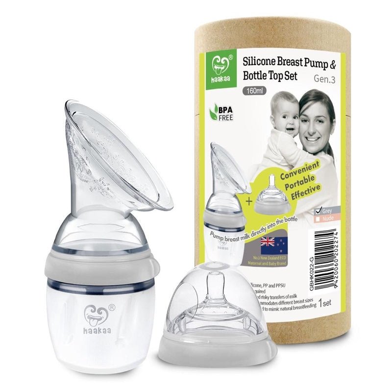 Haakaa Set Extractor De leche Y Tapa De Biberón De Silicona 160 Ml - Farmacias Arrocha