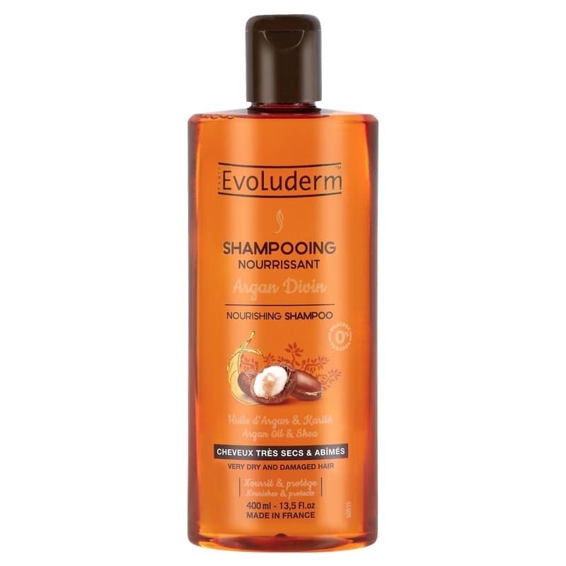 Evoluderm Shampoo Argan Divin 400Ml - Farmacias Arrocha