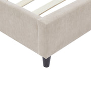 Cama tapizada con respaldar lineas Beige - Farmacias Arrocha