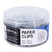 Ioffice Clip De Papel Surtidos Color Plata 450U - Farmacias Arrocha