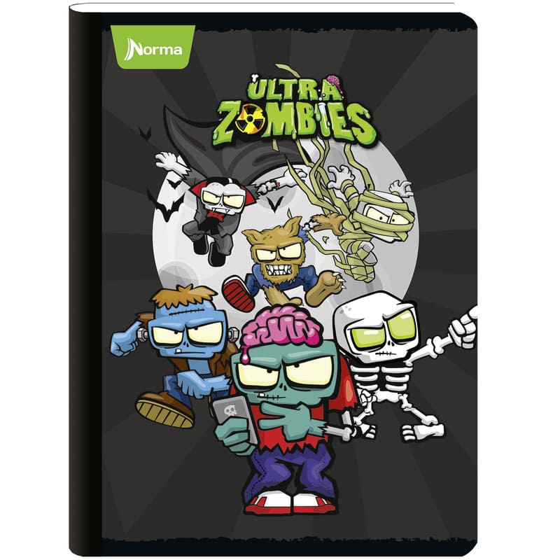 Norma Cuaderno Cosido Grande Doble Raya 200 Pag Ultrazombies - Farmacias Arrocha
