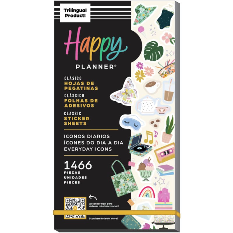 Happy Planner Everyday Icons Classic 30 Sheet Sticker Value Pack - Farmacias Arrocha