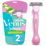Máquina de afeitar para Mujer Gillette Venus Sensitive para Piel Sensible 2 uds - Farmacias Arrocha