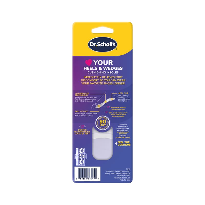 Dr Scholls <3 (Love) Your Heels & Wedges 3/4 Length Insoles - Farmacias Arrocha