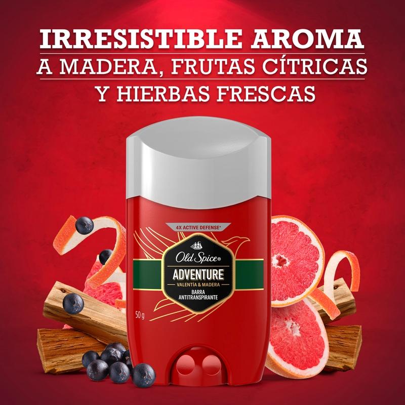 Barra Antitranspirante Old Spice Adventure 50 g - Farmacias Arrocha