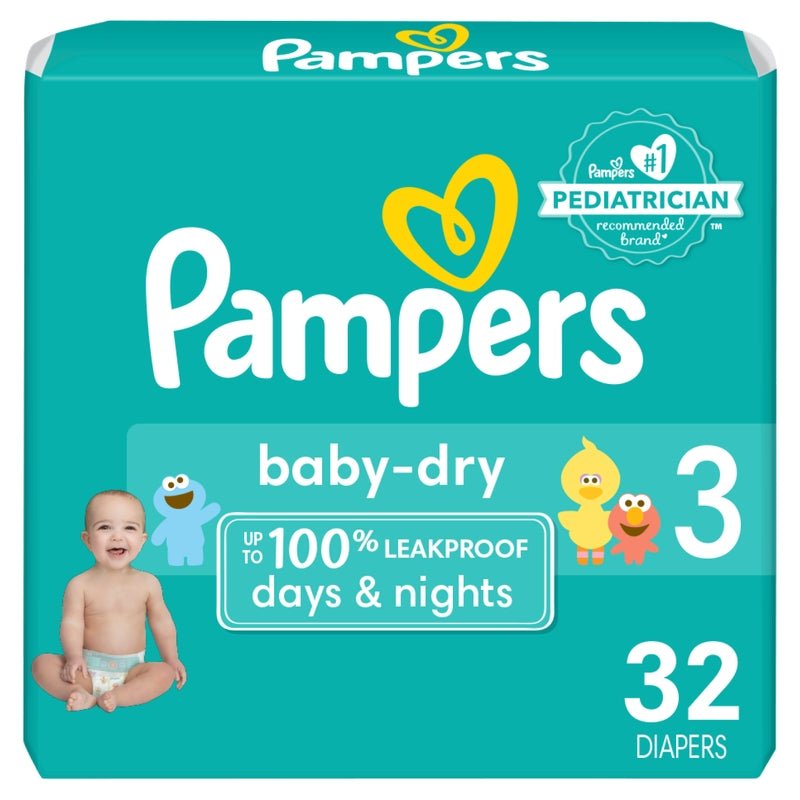 Pañales Pampers Baby Dry Talla 2, 32 unidades - Farmacias Arrocha