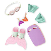 Aletas de Sirena – Set de Natación para Muñeca de 18” - Farmacias Arrocha
