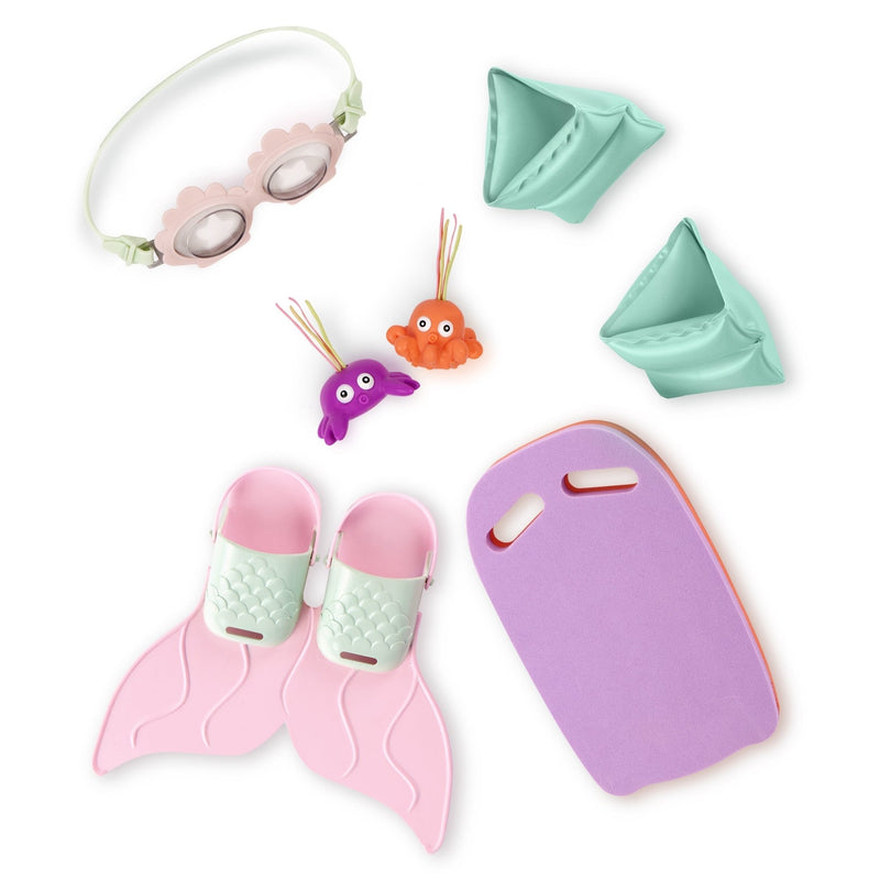 Aletas de Sirena – Set de Natación para Muñeca de 18” - Farmacias Arrocha