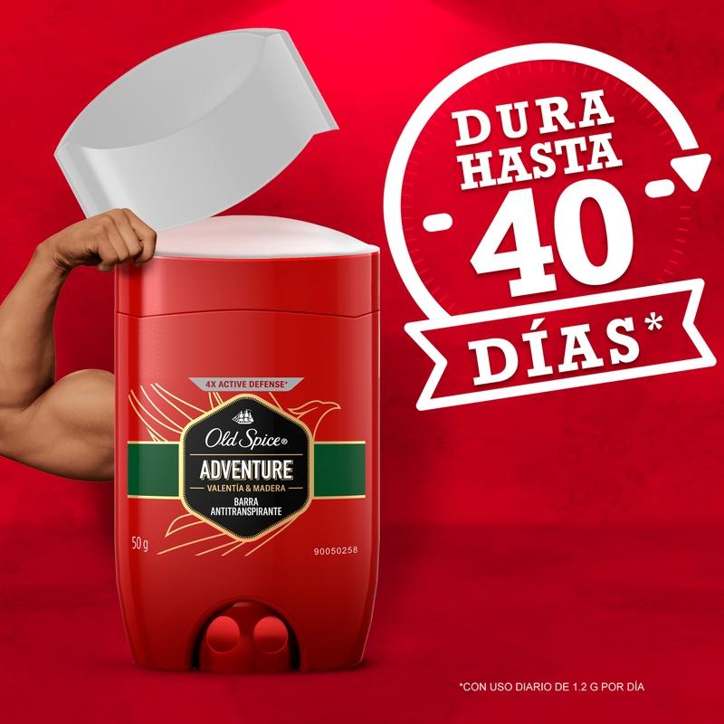 Barra Antitranspirante Old Spice Adventure 50 g - Farmacias Arrocha