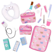 Equipaje Gatito – Set de Maleta y Accesorios para Muñeca de 18” - Farmacias Arrocha