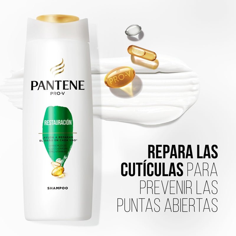Shampoo Pantene Pro - v Restauración 400 ml + Pantene Pro - v Restauración Acondicionador 200 ml Kit - Farmacias Arrocha