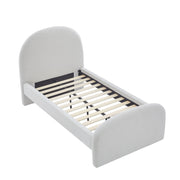 Cama tapizada Twin con respaldar curvo - Farmacias Arrocha