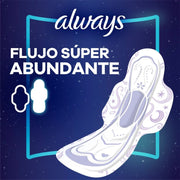 Toallas Femeninas, Always Suave Nocturna 8 Unidades - Farmacias Arrocha