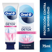 Pasta de dientes Oral - B Encías detox Sensitive Care con Flúor 75 ml - Farmacias Arrocha