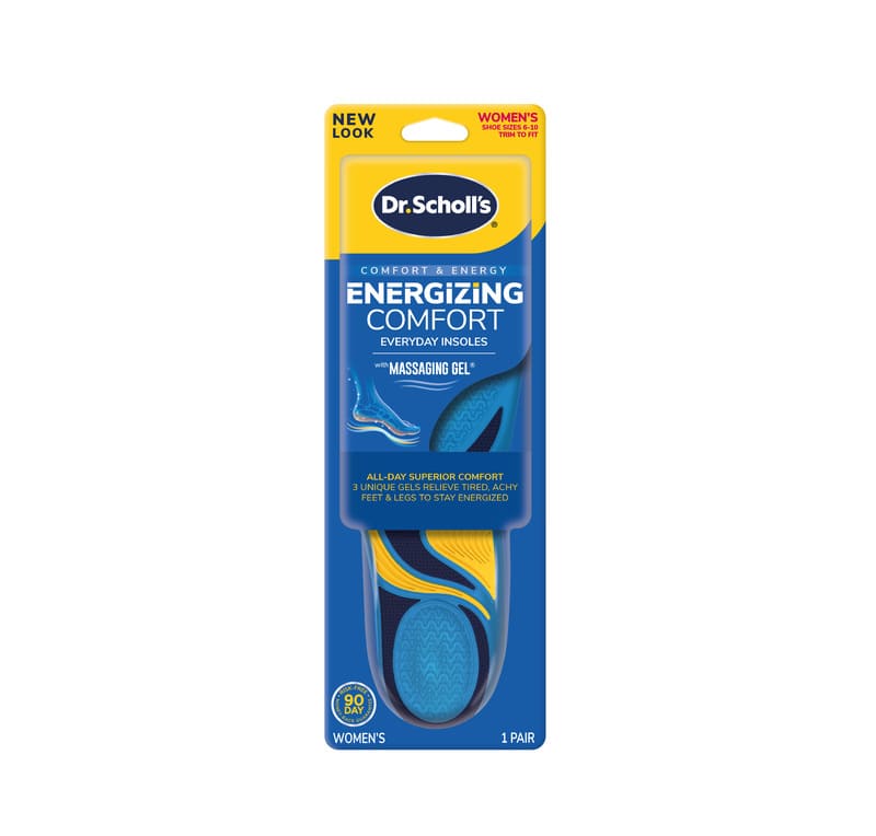 Dr. Scholl'S Energizing Comfort With Massaging Gel Insoles Women - Farmacias Arrocha