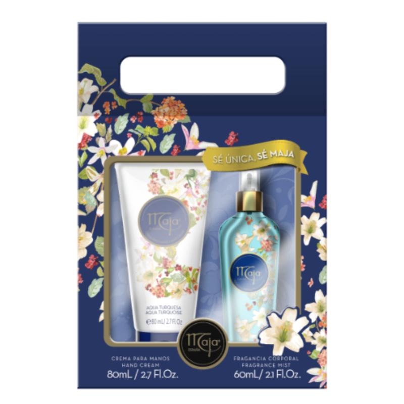 Maja Set Aqua Turquesa Body Splash 60 Ml + Crema De Manos 80 Ml - Farmacias Arrocha