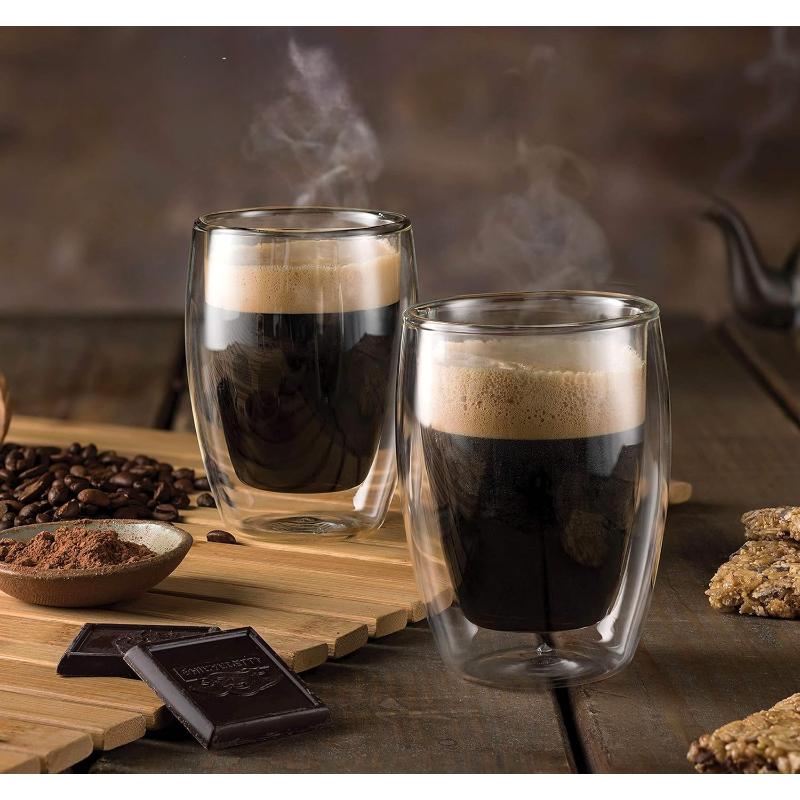Set De 2 Vasos De Doble Cristal Para Bebidas Calientes 350Ml - Farmacias Arrocha