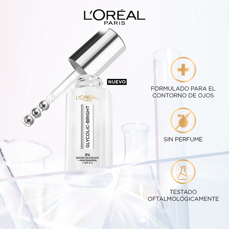 Serum ojos Glycolic Bright L'Oreal Paris 20 ml - Farmacias Arrocha