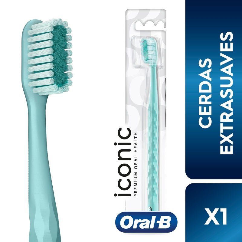 Cepillo de dientes Oral - B Iconic Premium Cerdas en forma de X, 1 Unidad - Farmacias Arrocha