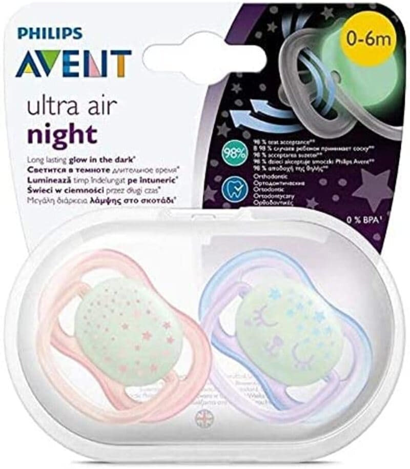 Avent Chupete Nocturno Ultra Air Niña 0 - 6 M - Farmacias Arrocha