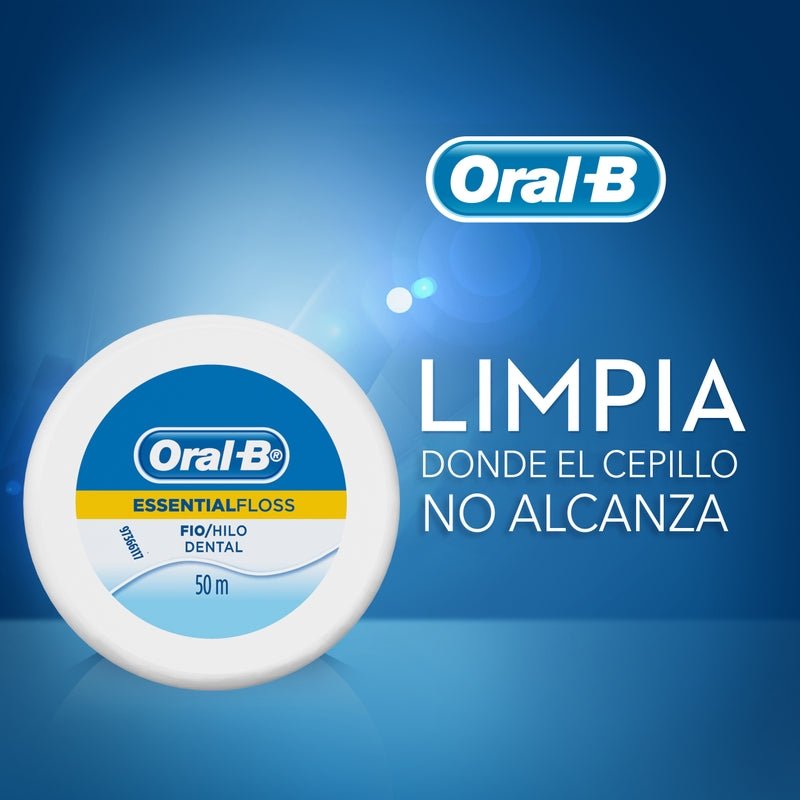 Hilo dental Oral - B Essential Floss 50 M - Farmacias Arrocha
