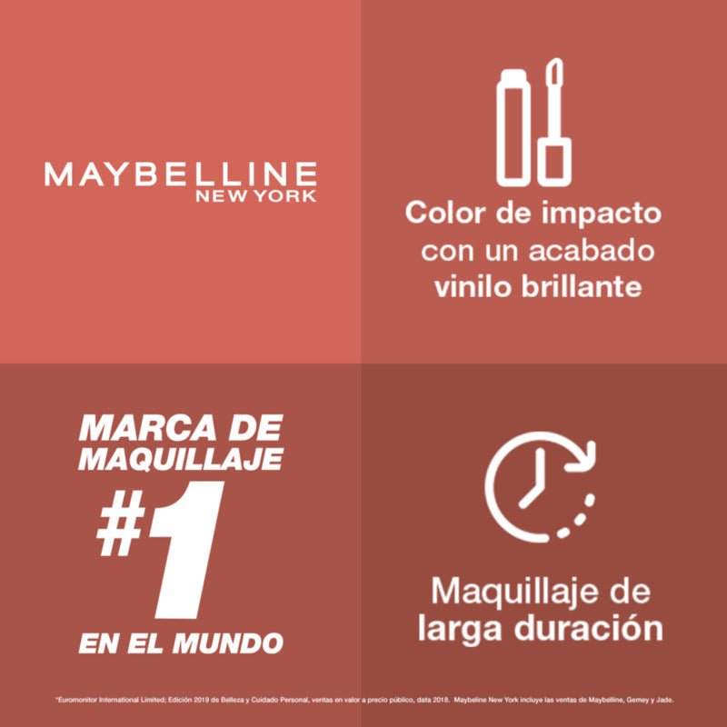 Labial Líquido Maybelline Ny Vinyl Ink Nudes - Farmacias Arrocha
