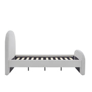 Cama tapizada Twin con respaldar curvo - Farmacias Arrocha
