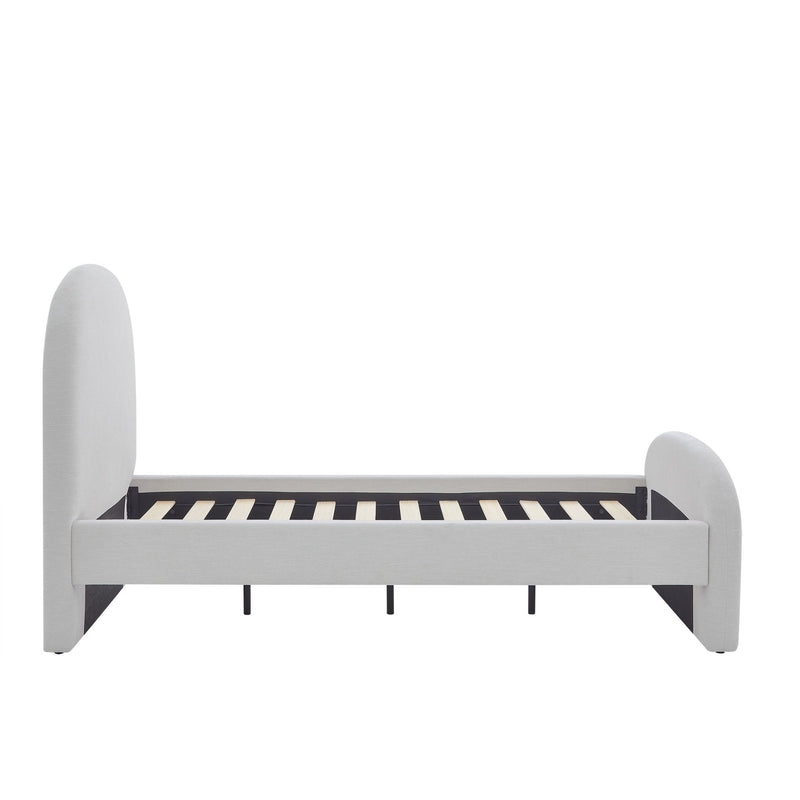 Cama tapizada Twin con respaldar curvo - Farmacias Arrocha
