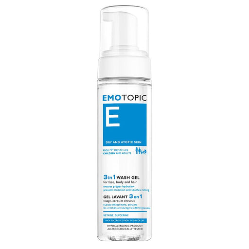 Emotopic Gel lavante 3 en 1, para cara, cuerpo y cabello, desde el primer día de vida 200 ml - Farmacias Arrocha