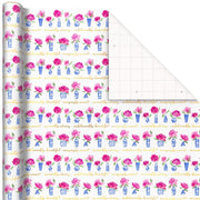Hallmark Papel De Regalo Flores Rosas - Jarrones Azules 25Ft² - Farmacias Arrocha
