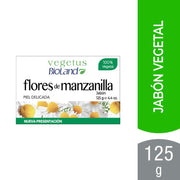 Bioland Jabón Flores Manzanilla En Barra 125G - Farmacias Arrocha