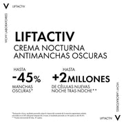 Vichy Liftactiv Crema Nocturna Antimanchas Oscuras 50ml - Farmacias Arrocha