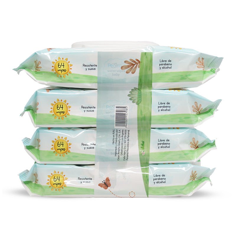 Pecora Baby Water Wipes 4X64'S - Farmacias Arrocha