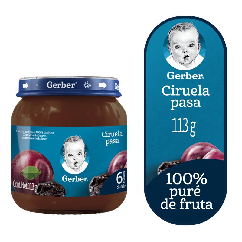 Gerber P2 Ciruela Pasas Classic 113G - Farmacias Arrocha
