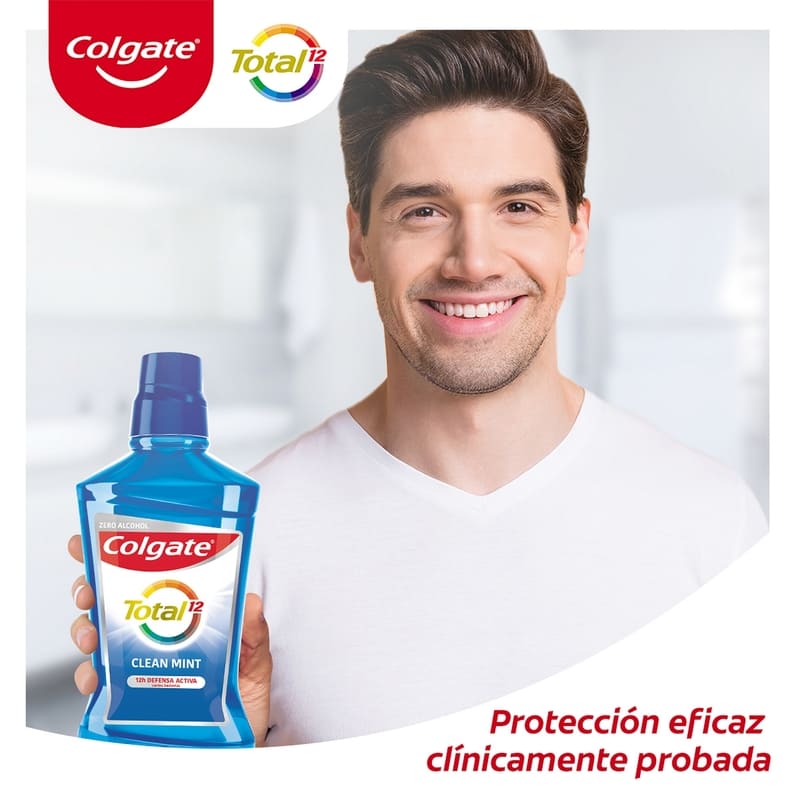 Enjuague Bucal Colgate Total 12 Clean Mint 500 ml - Farmacias Arrocha