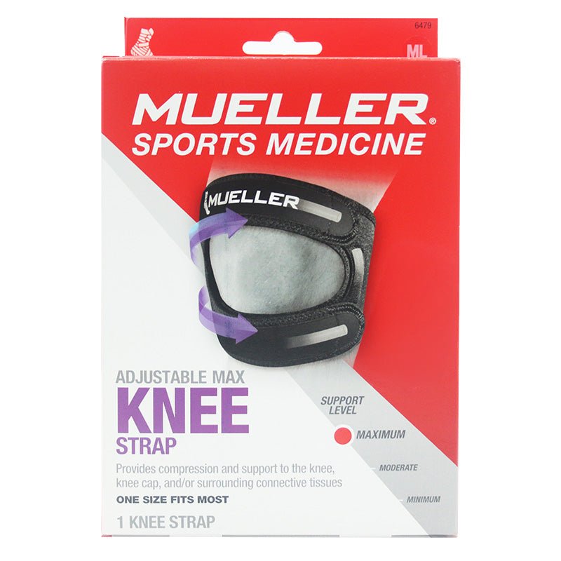 Mueller Sports Max Knee Strap Black Osfm - Farmacias Arrocha