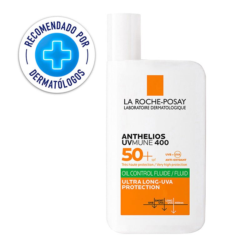 La Roche Posay Anthelios Uvmune 400 Oil Control Fluido Protector Solar Spf50+ 50Ml - Farmacias Arrocha