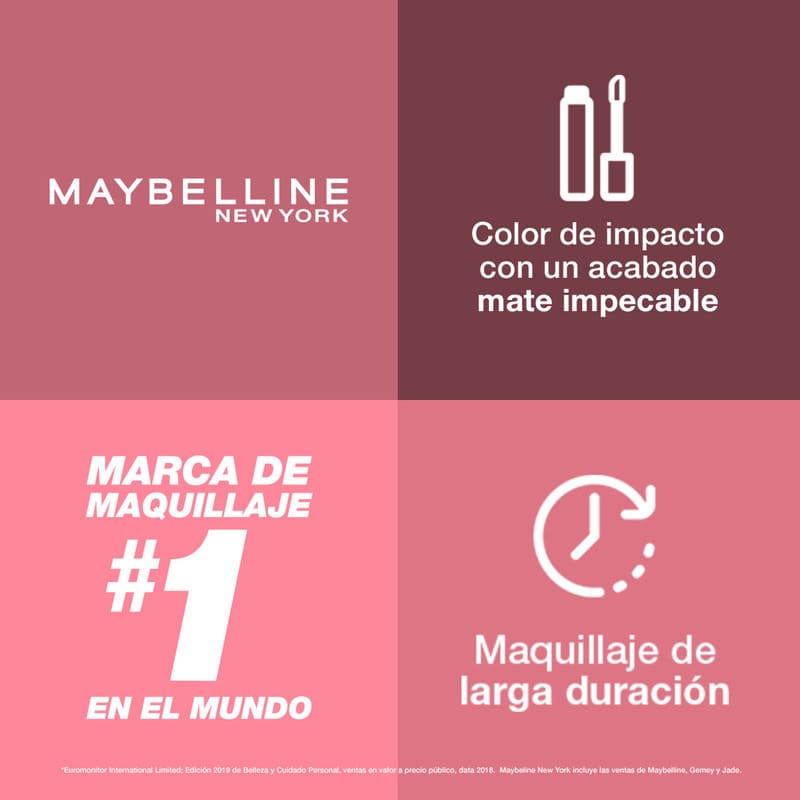 Labial Líquido Maybelline Ny Matte Ink - Farmacias Arrocha