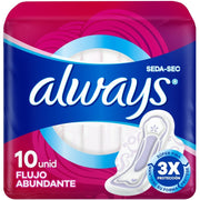 Toallas Femeninas, Always Seda - sec Día 10 Unidades - Farmacias Arrocha